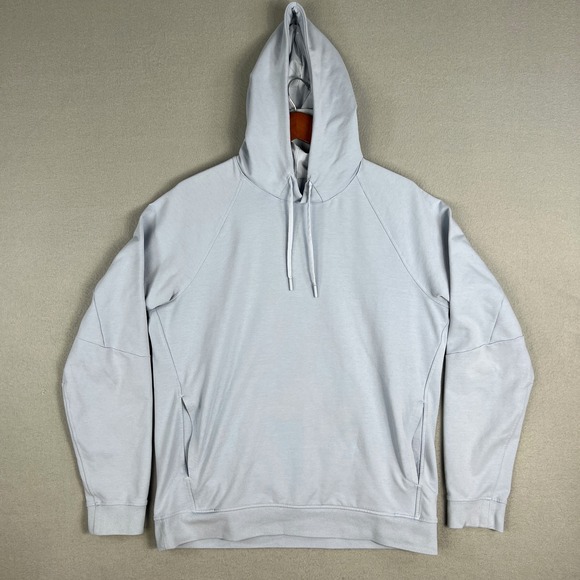 lululemon athletica Other - Lululemon City Sweat Pullover Hoodie Mens L Light Blue Activewear Pockets Gym